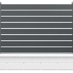 x120 nervurat - gard tip casetă