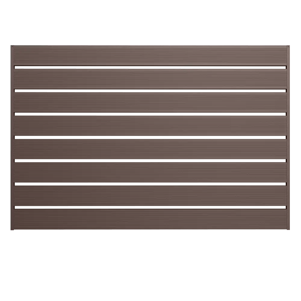 Gard orizontal tip caseta x120 Nervurat Caretta – Finisaj Fresco Duo Ral 8017 Gard orizontal tip casetă x120 nervurat - RAL 8017