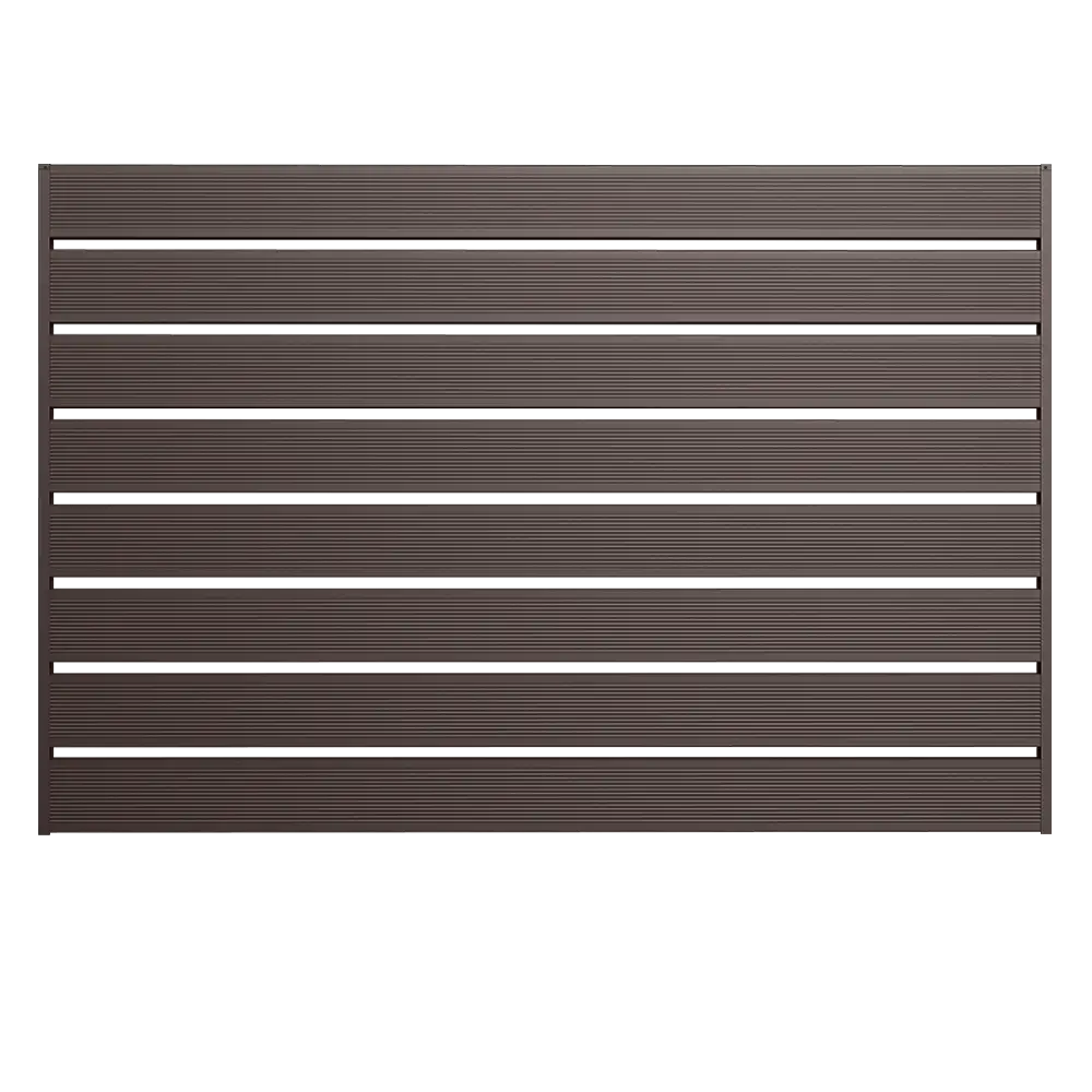 Gard orizontal tip caseta x120 Nervurat Caretta – Finisaj Fresco Duo Ral 8019 Gard orizontal tip casetă x120 nervurat - RAL 8019