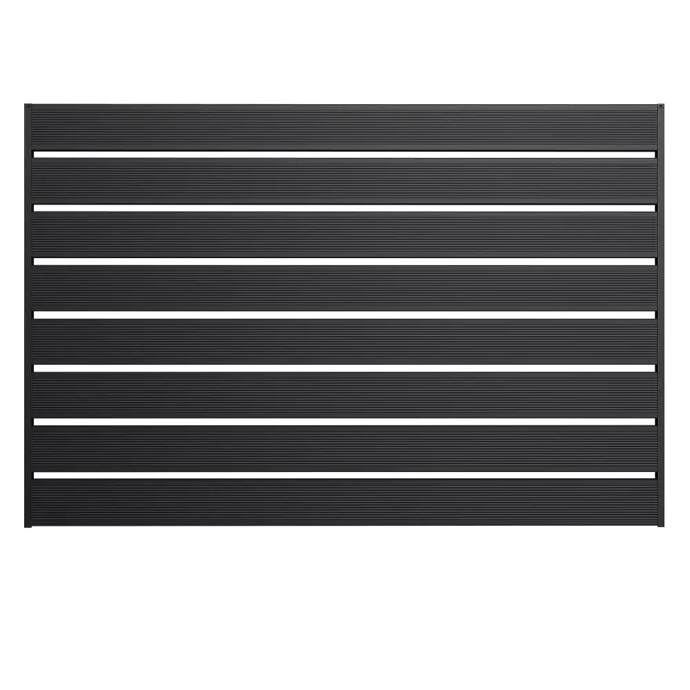 Gard orizontal tip caseta x120 Nervurat Caretta – Finisaj Fresco Duo Ral 9005 Gard orizontal tip casetă x120 nervurat - RAL 9005