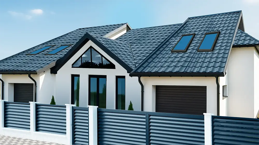 Regal, finisaj Lustro, culoare gri – RAL 7024, proiect rezidențial