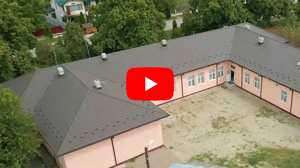 Daily Smart, finisaj Fresco, grosime 0,50 mm, culoare gri - RAL 7024, proiect edilitar