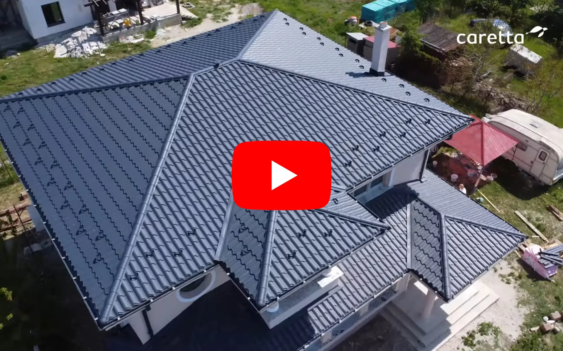 Nobel Smart, finisaj Briliant Duo, grosime 0,60 mm,culoare albastru închis - RAL 5008 ,proiect rezidențial