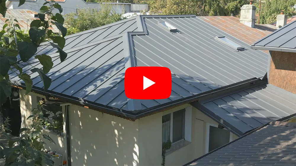 Canto Nervurat Smart, finisaj Briliant Duo, culoare gri - RAL 7024, proiect rezidențial