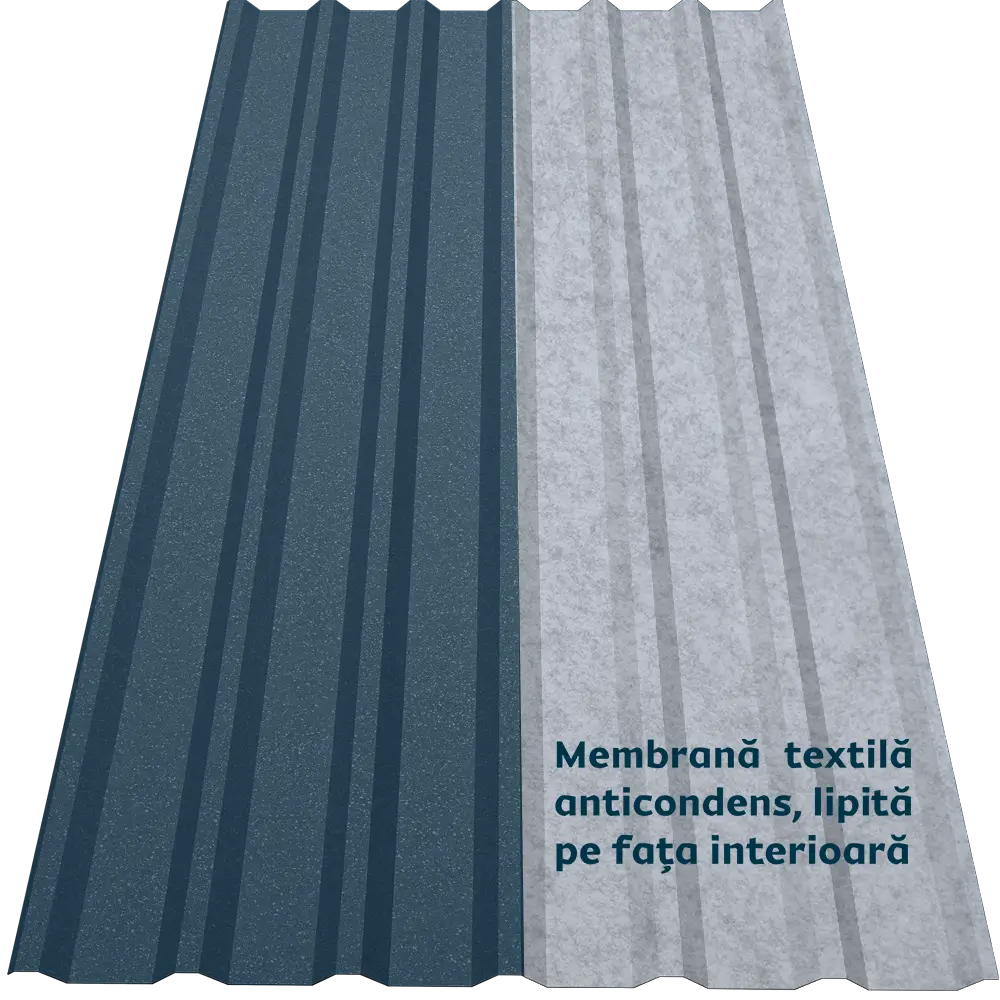 Tablă cutată CRT 35A Smart Caretta – Finisaj Briliant Duo RAL 5008