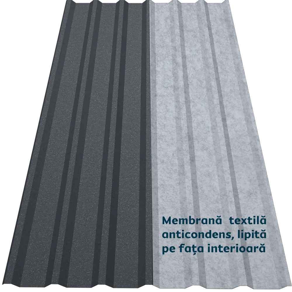 Tablă cutată CRT 35A Smart Caretta – Finisaj Briliant Duo RAL 7024