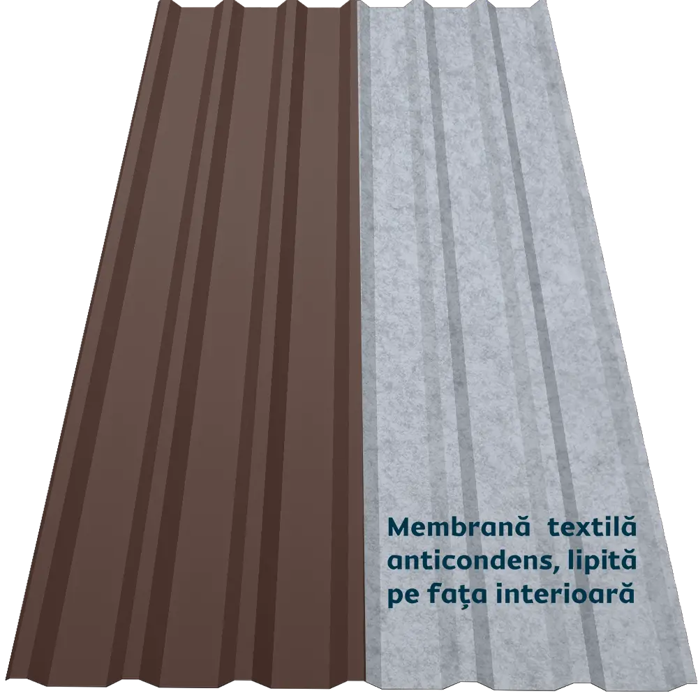 Tablă cutată CRT 35A Smart Caretta – Finisaj Fresco RAL 8017