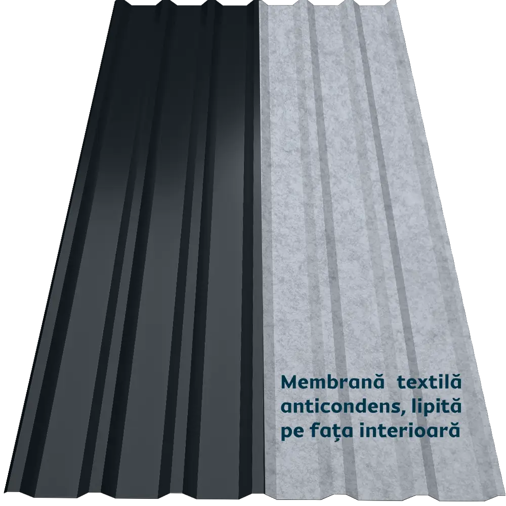 Tablă cutată CRT 35A Smart Caretta – Finisaj Fresco RAL 3011