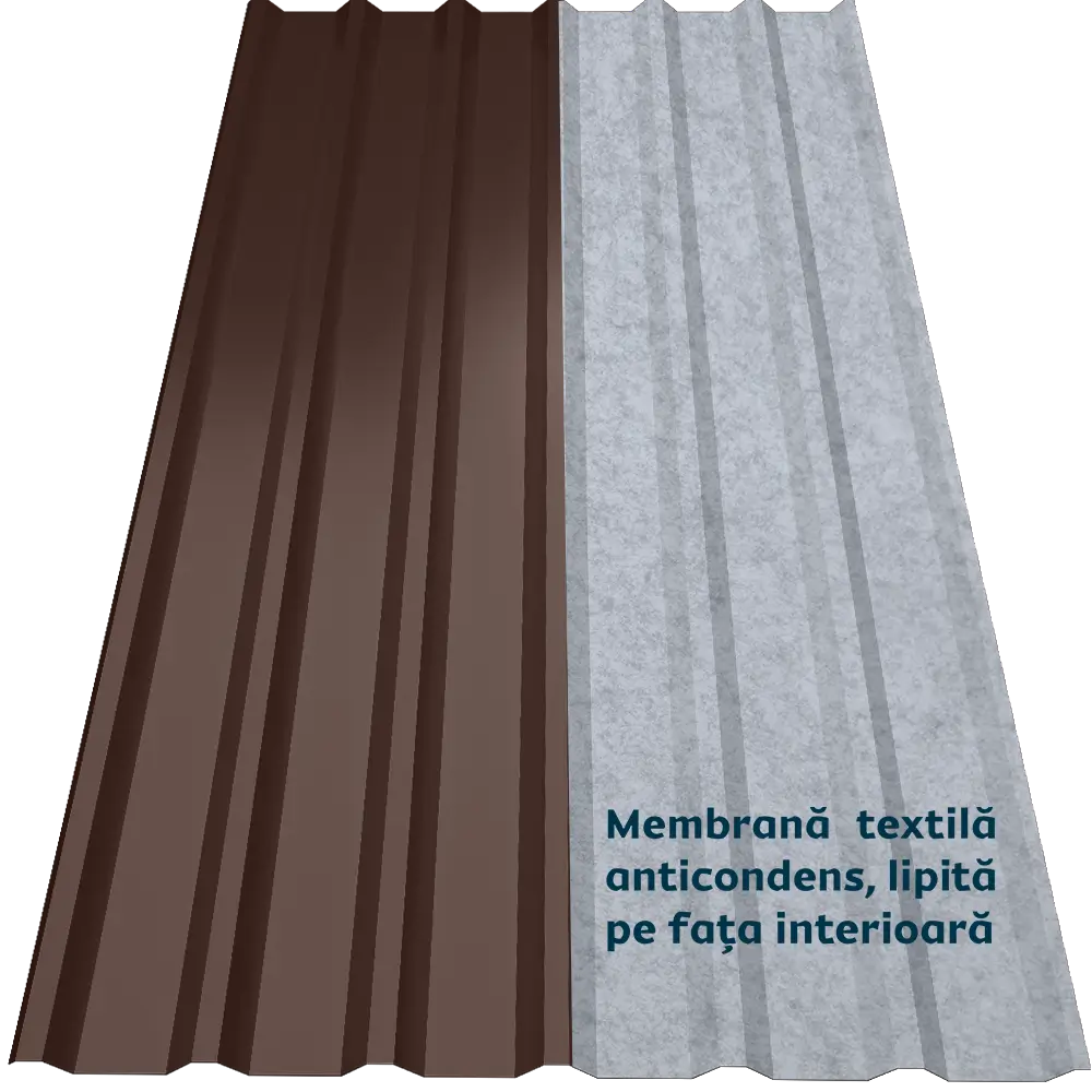 Tablă cutată CRT 35A Smart Caretta – Finisaj Fresco RAL 8017