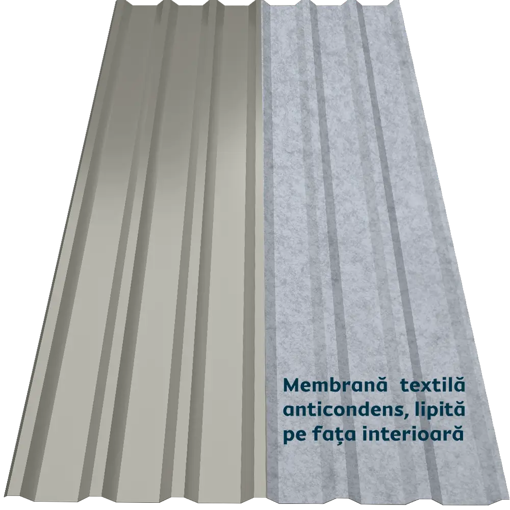 Tablă cutată CRT 35A Smart Caretta – Finisaj Fresco RAL 9002