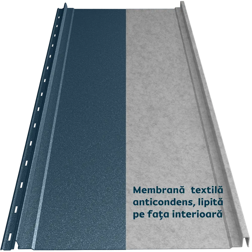 Tablă prefălțuită Canto Plat Smart Caretta – Finisaj Briliant Duo RAL 5008