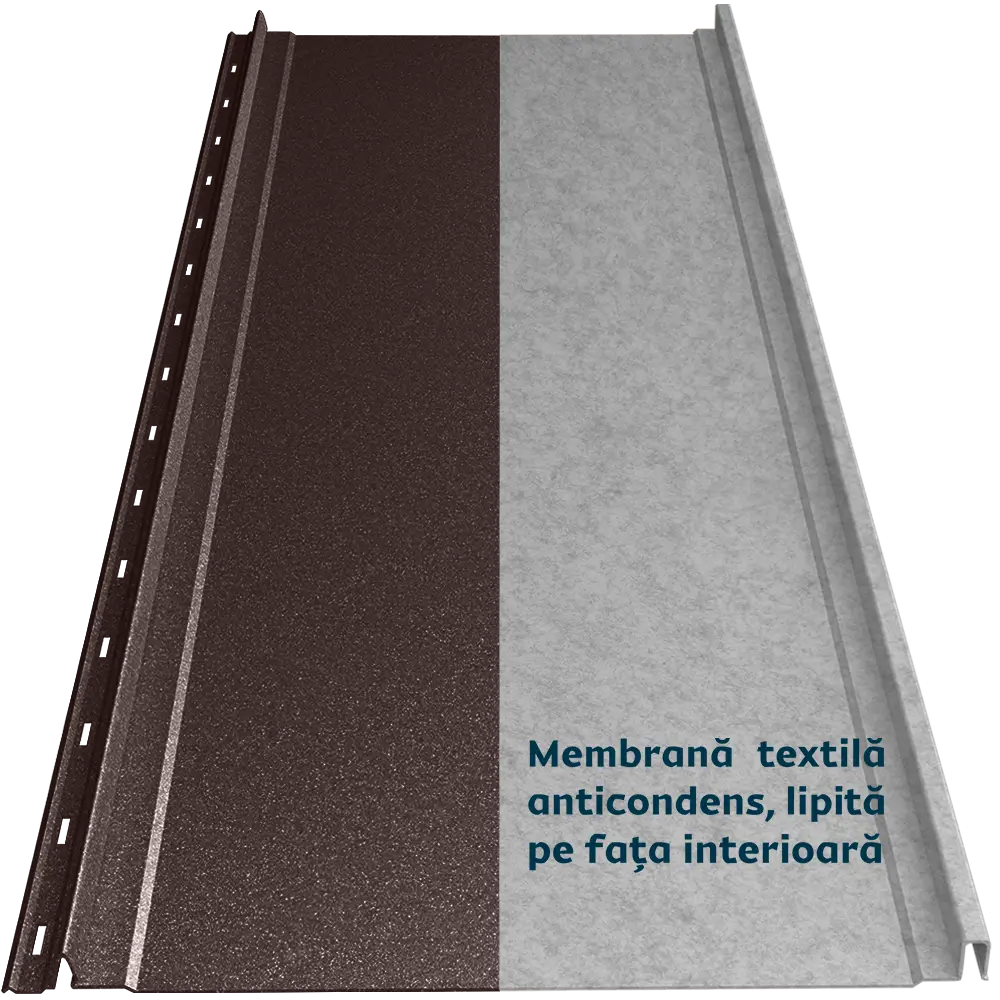 Tablă prefălțuită Canto Plat Smart Caretta – Finisaj Briliant Duo RAL 8019