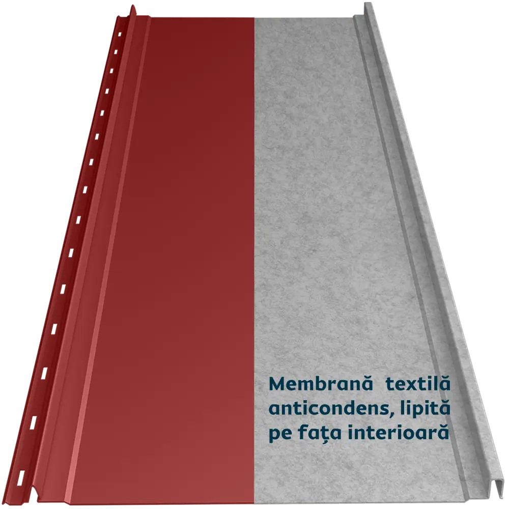 Tablă prefălțuită Canto Plat Smart Caretta – Finisaj Fresco RAL 3011