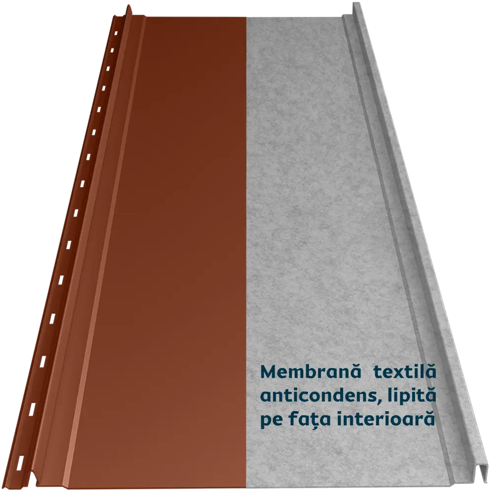 Tablă prefălțuită Canto Plat Smart Caretta – Finisaj Fresco RAL 8004