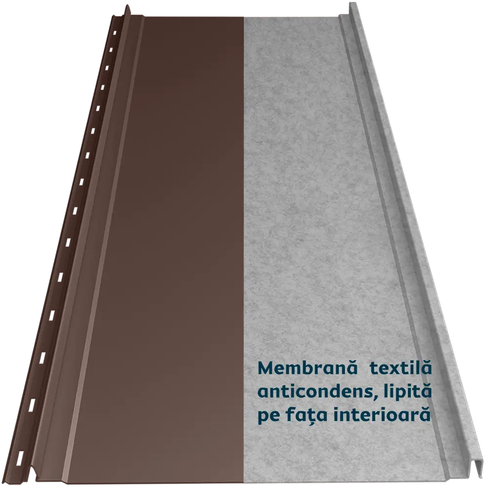 Tablă prefălțuită Canto Plat Smart Caretta – Finisaj Fresco RAL 8017