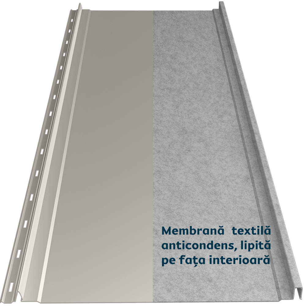 Tablă prefălțuită Canto Plat Smart Caretta – Finisaj Lustro RAL 9002