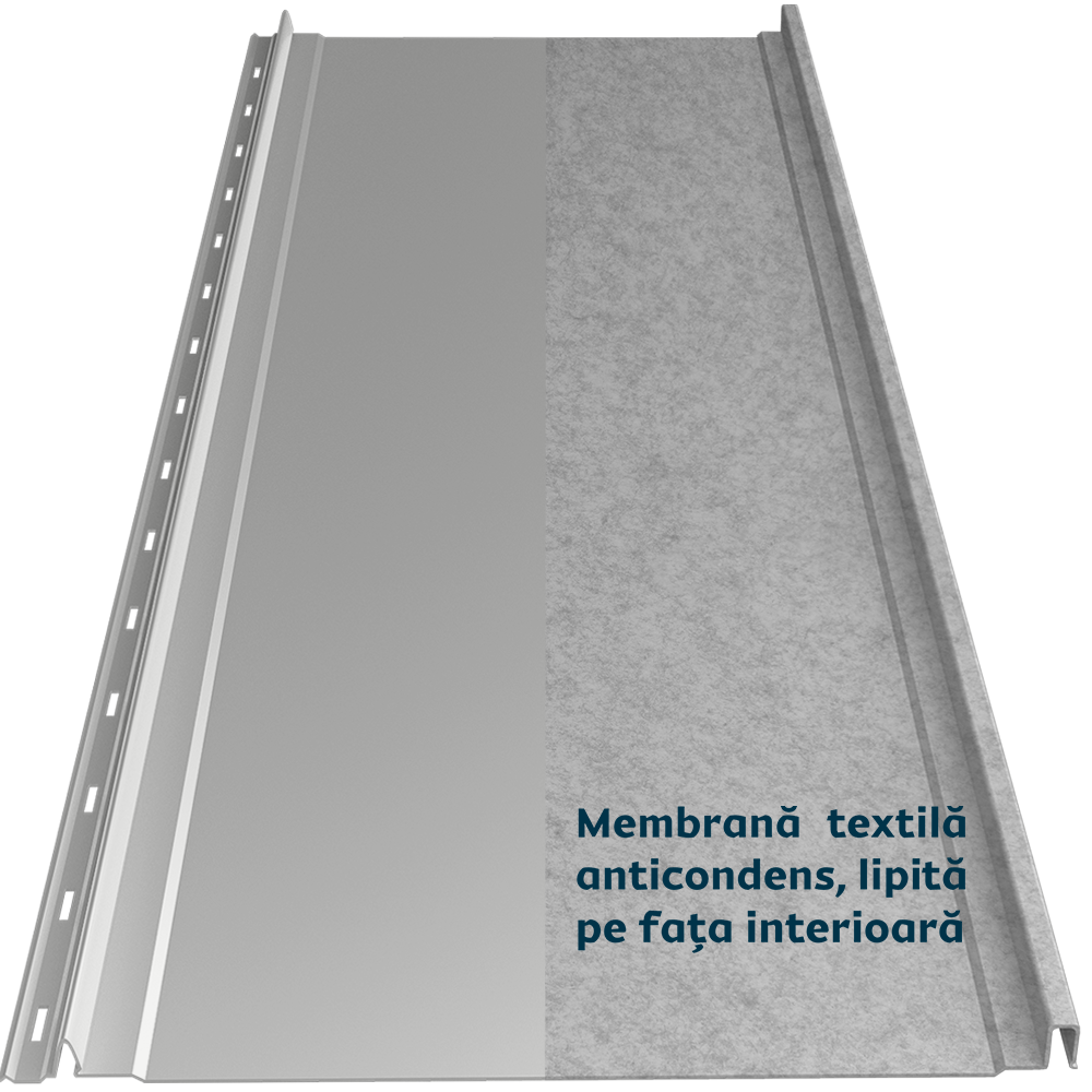 Tablă prefălțuită Canto Plat Smart Caretta – Finisaj Lustro RAL 9006