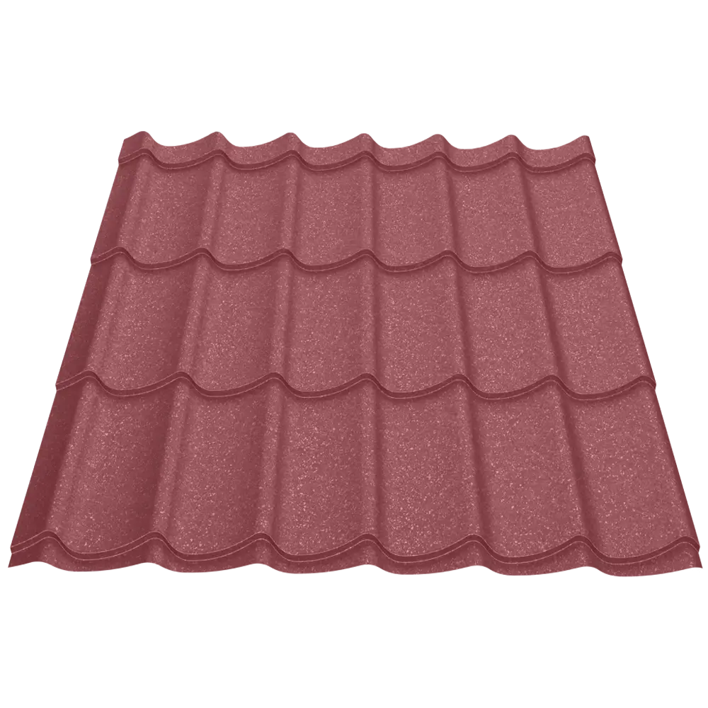 Țiglă metalică Attica Caretta – Finisaj Briliant Duo RAL 3005