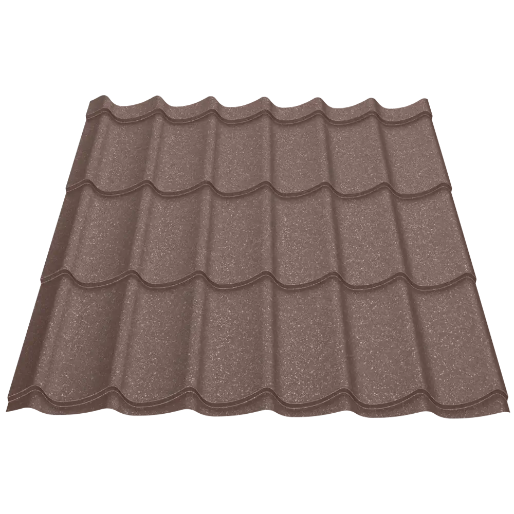 Țiglă metalică Attica Caretta – Finisaj Briliant Duo RAL 8017