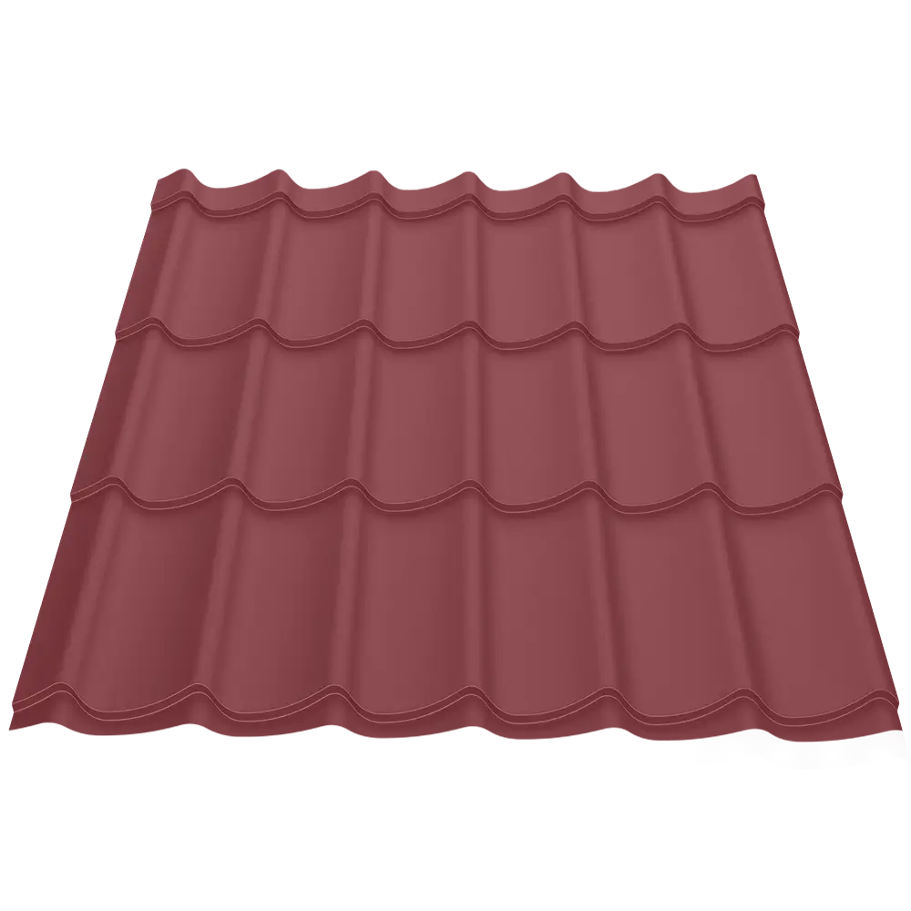 Țiglă metalică Attica Caretta – Finisaj Fresco RAL 3005