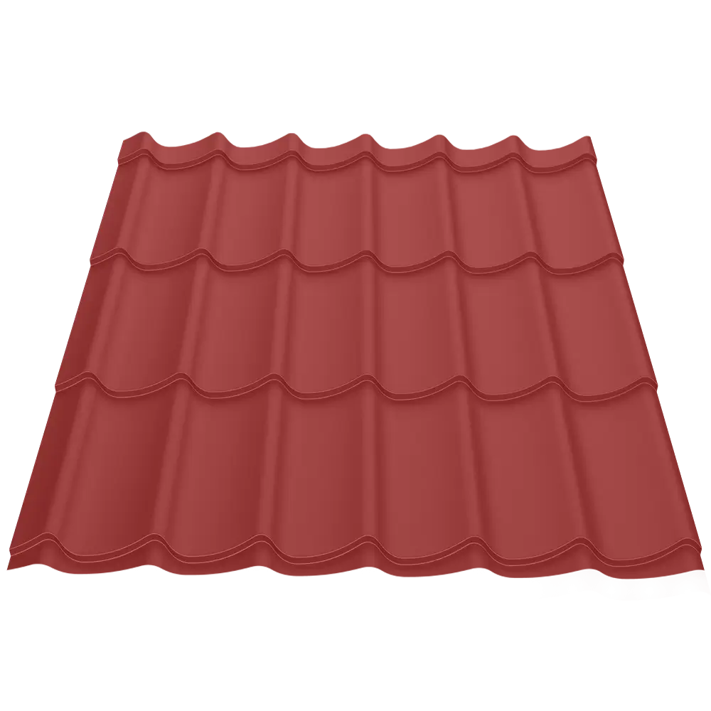 Țiglă metalică Attica Caretta – Finisaj Fresco RAL 3011