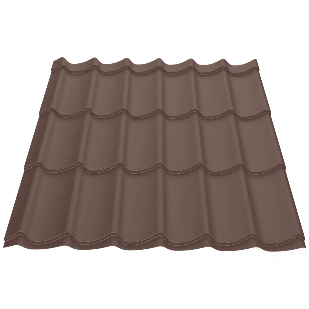 Țiglă metalică Attica Caretta – Finisaj Fresco RAL 8017