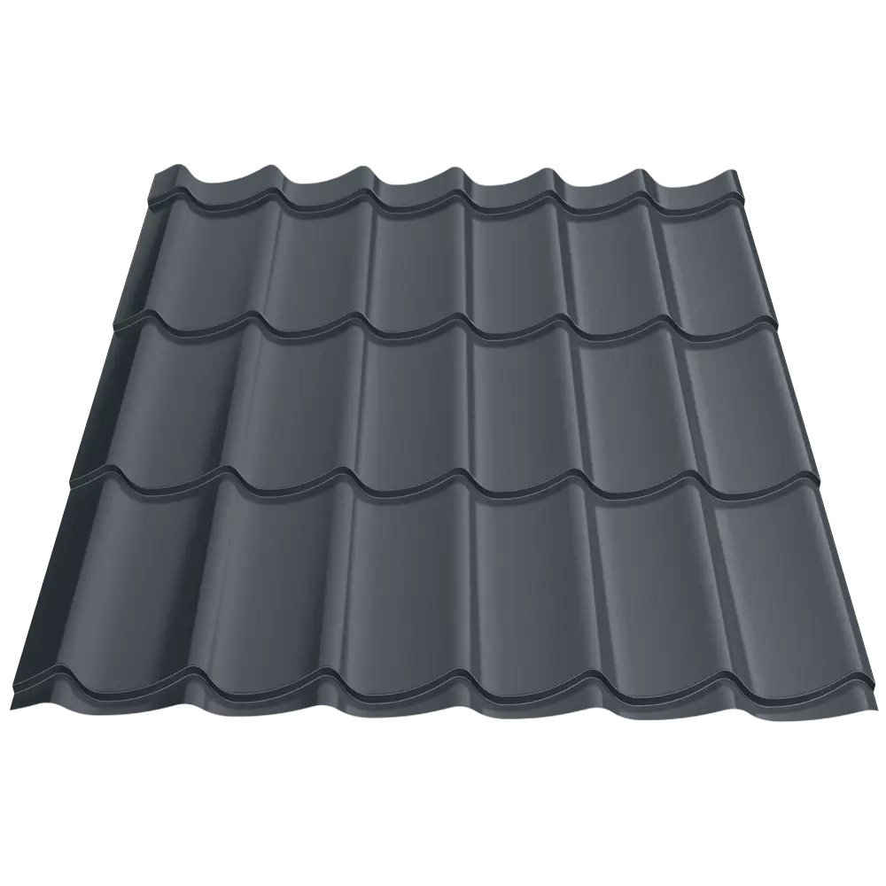 Țiglă metalică Attica Caretta – Finisaj Lustro RAL 7016