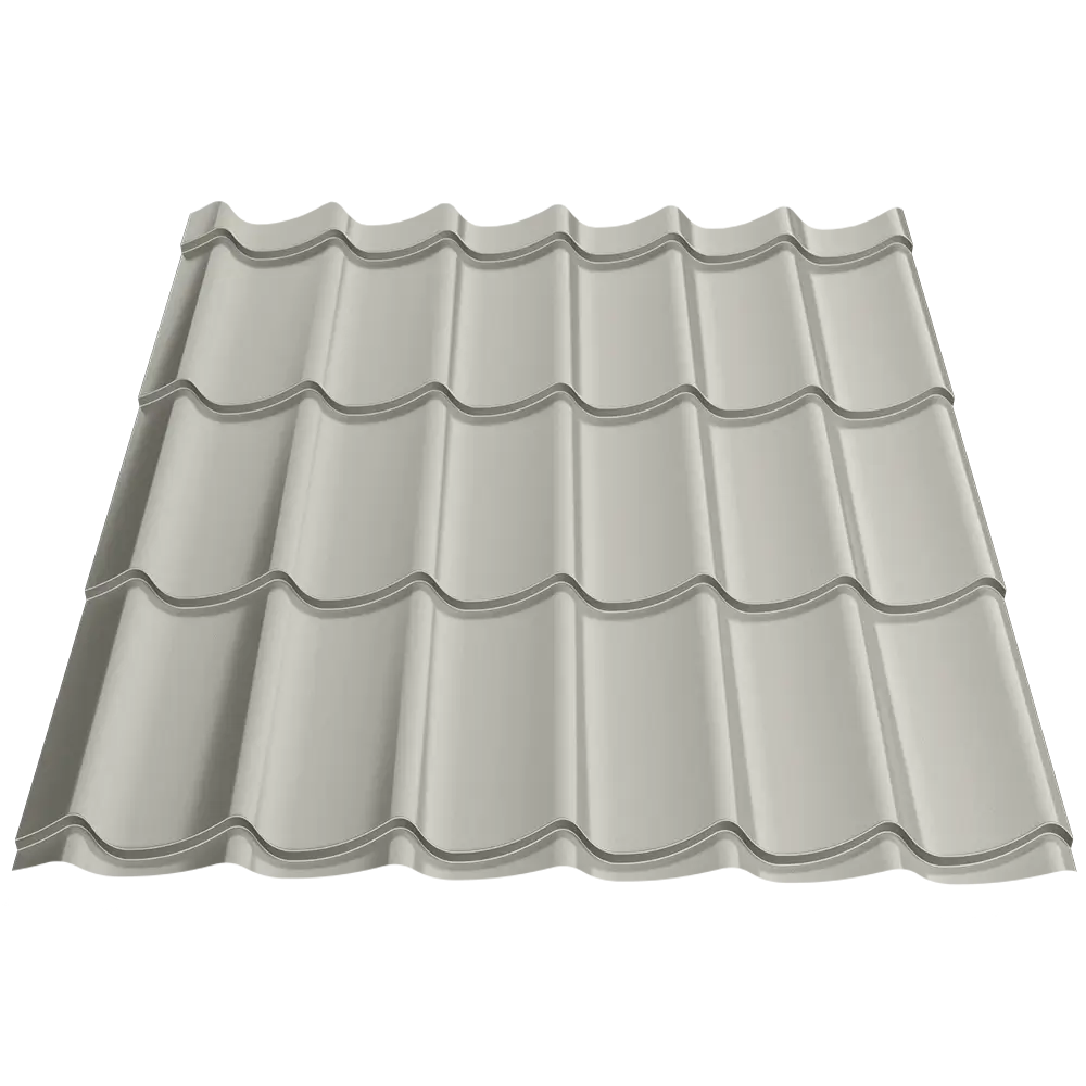 Țiglă metalică Attica Caretta – Finisaj Lustro RAL 9002