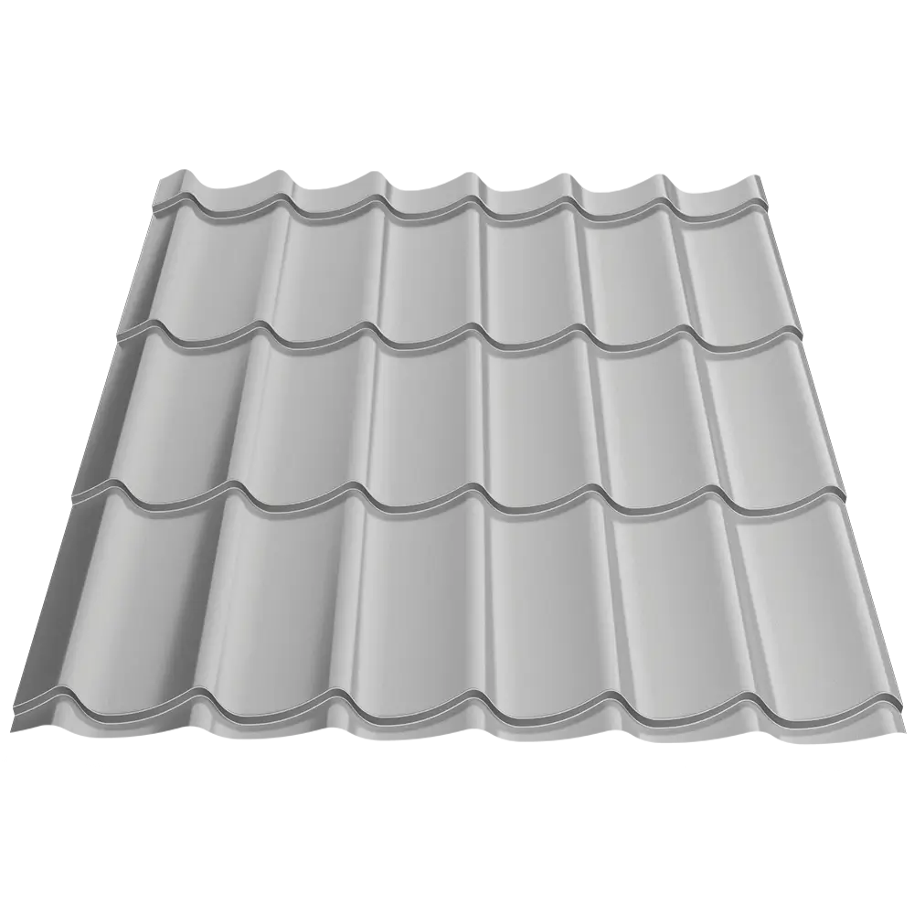 Țiglă metalică Attica Caretta – Finisaj Lustro RAL 9006