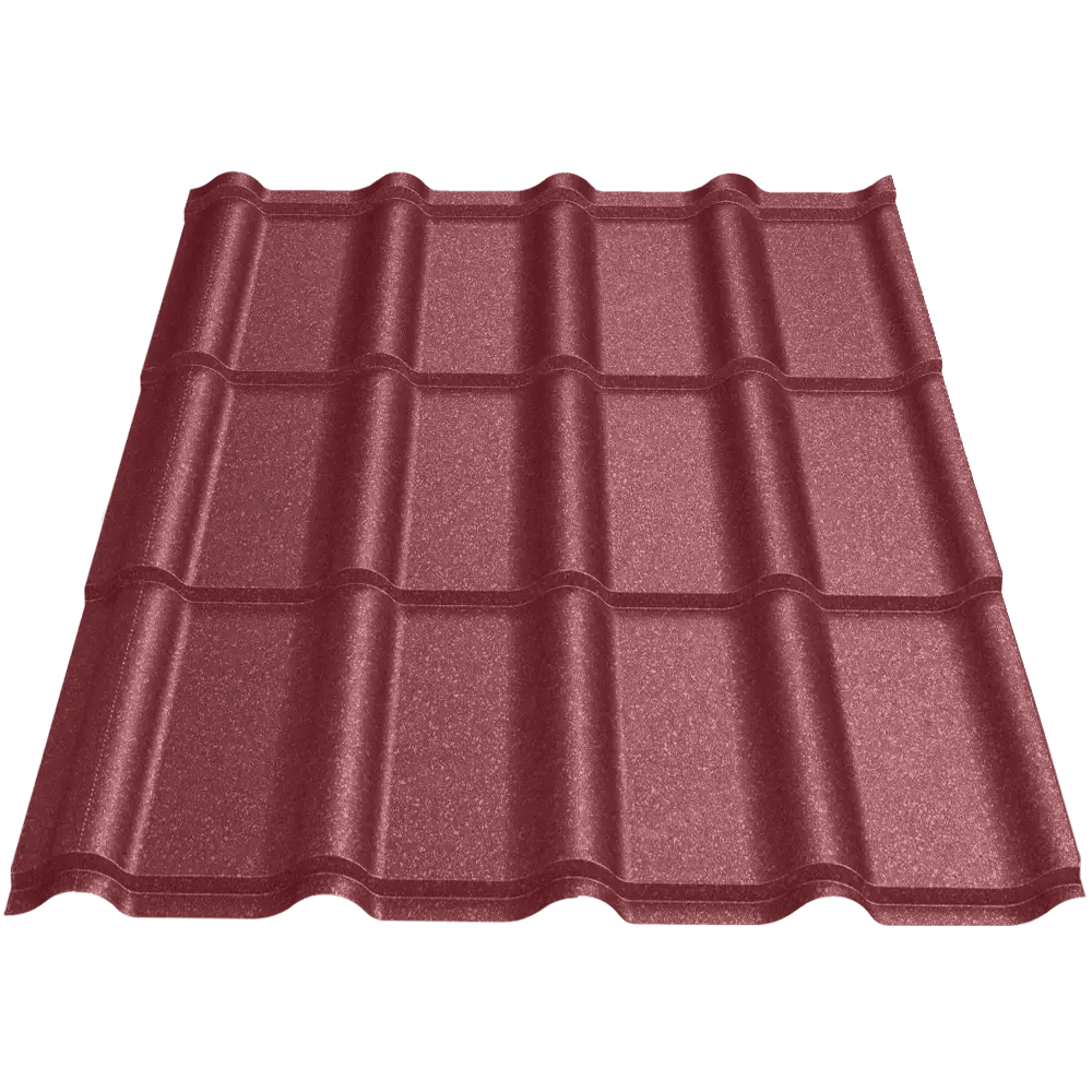 Țiglă metalică Bello Caretta – Finisaj Briliant Duo RAL 3005