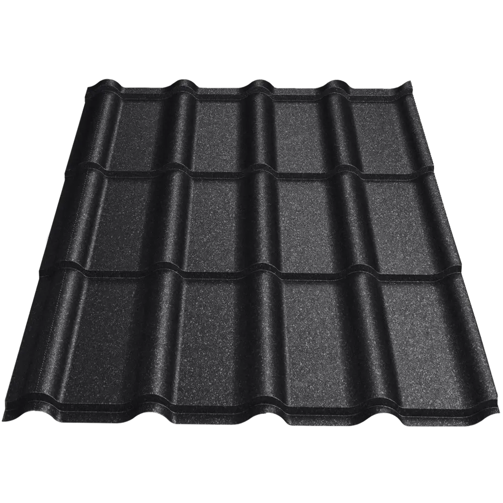 Țiglă metalică Bello Caretta – Finisaj Briliant Duo RAL 9005