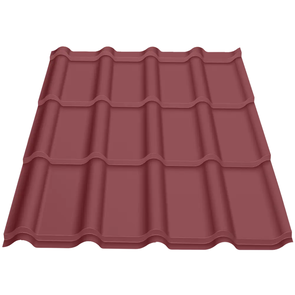 Țiglă metalică Bello Caretta – Finisaj Fresco RAL 3055