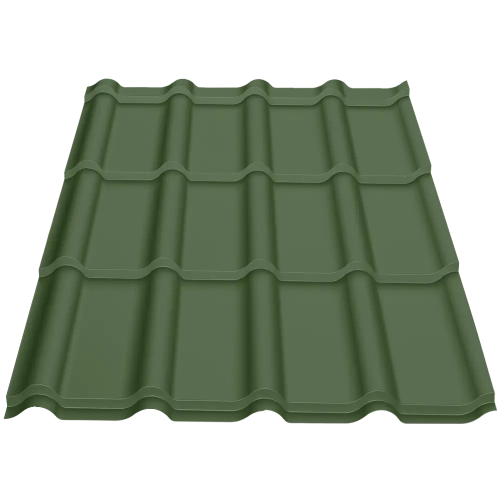 Țiglă metalică Bello Caretta – Finisaj Fresco RAL 6020