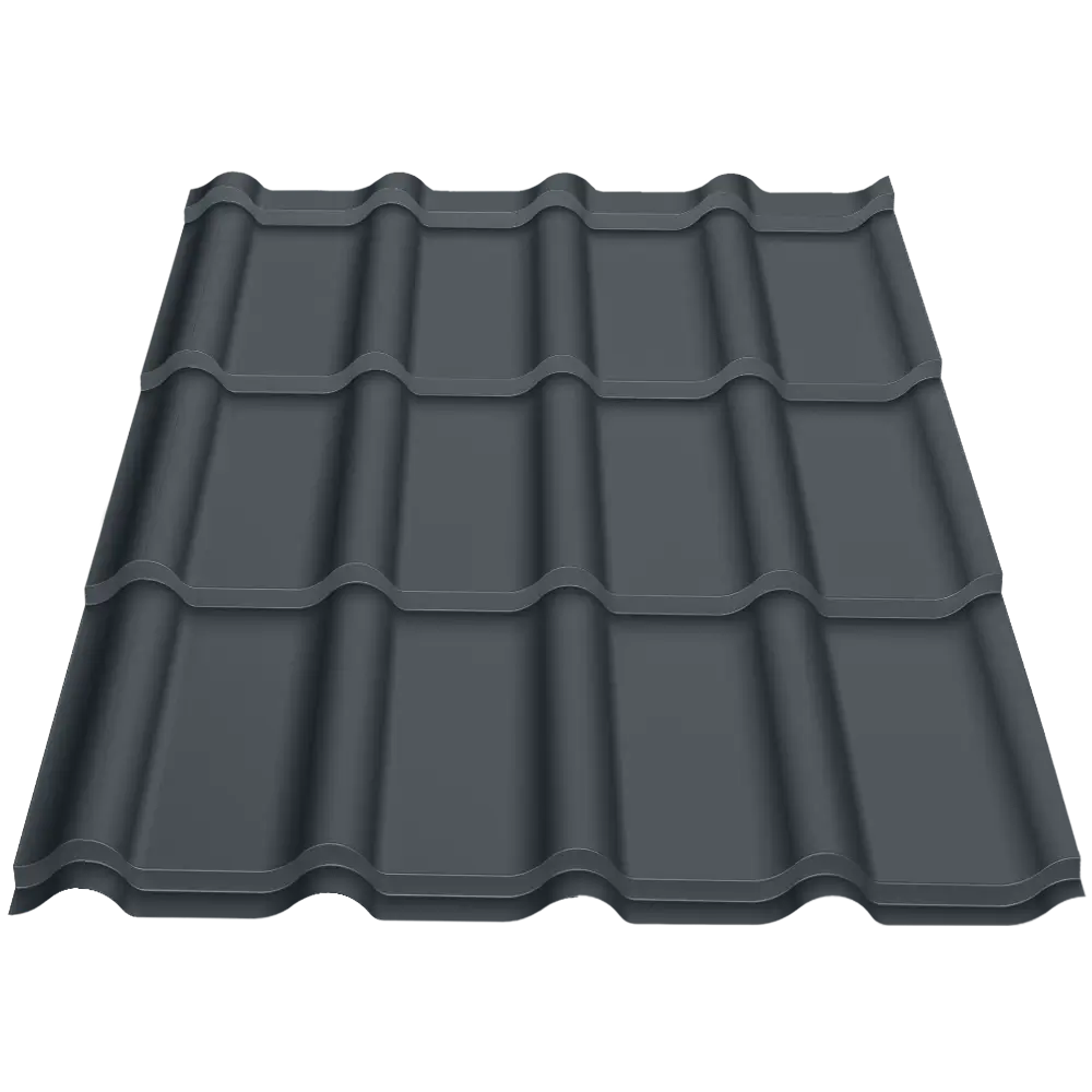 Țiglă metalică Bello Caretta – Finisaj Fresco RAL 7016