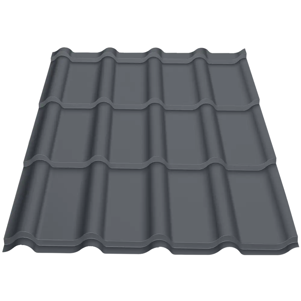 Țiglă metalică Bello Caretta – Finisaj Fresco RAL 7024