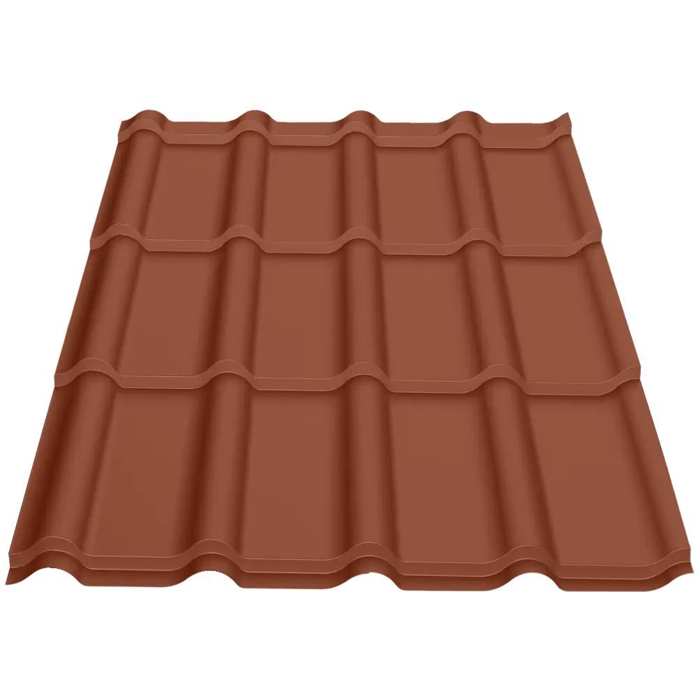 Țiglă metalică Bello Caretta – Finisaj Fresco RAL 8004