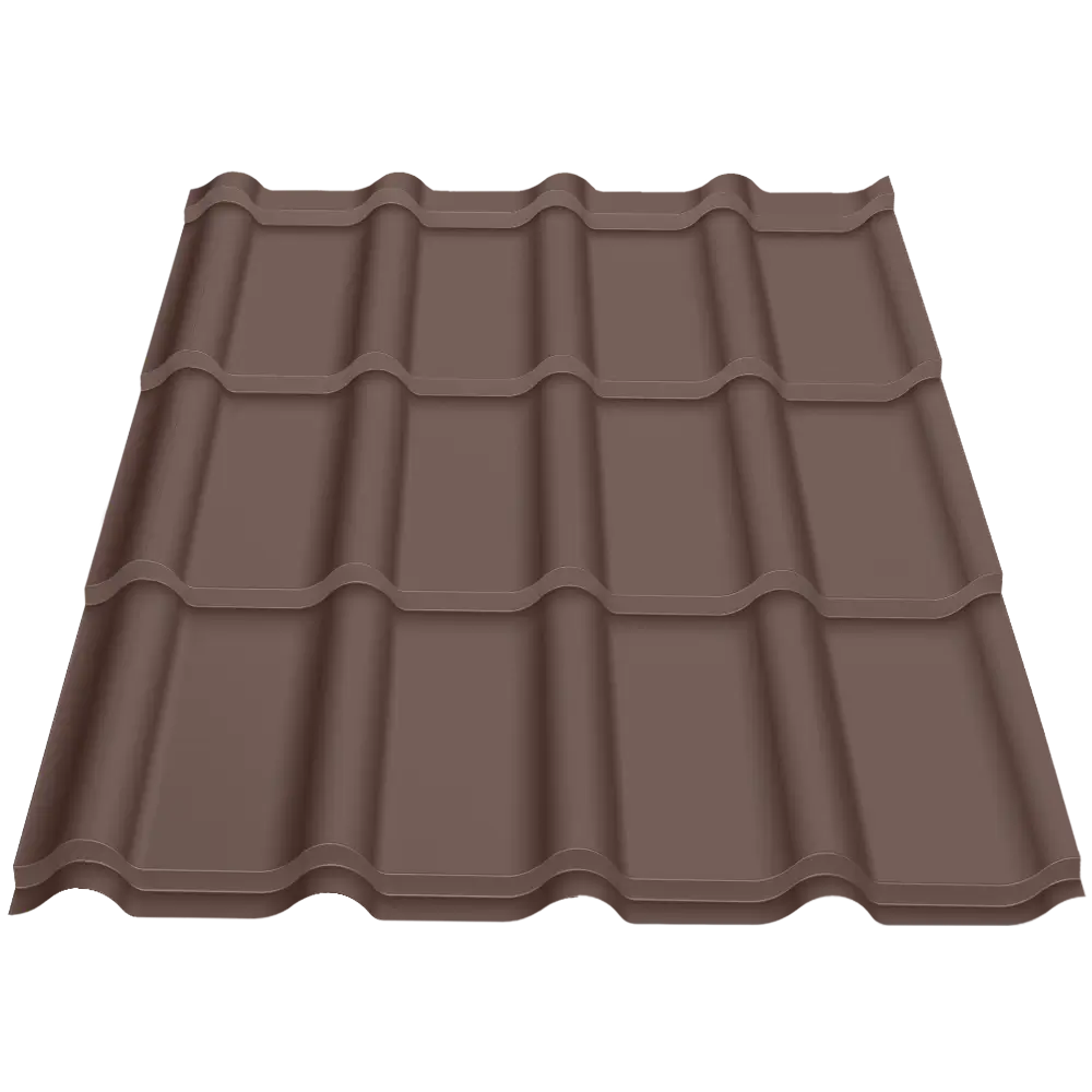 Țiglă metalică Bello Caretta – Finisaj Fresco RAL 8017