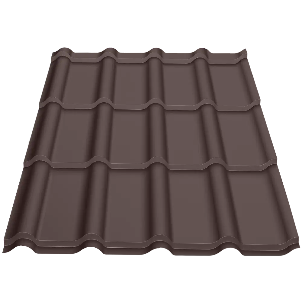 Țiglă metalică Bello Caretta – Finisaj Fresco RAL 8019