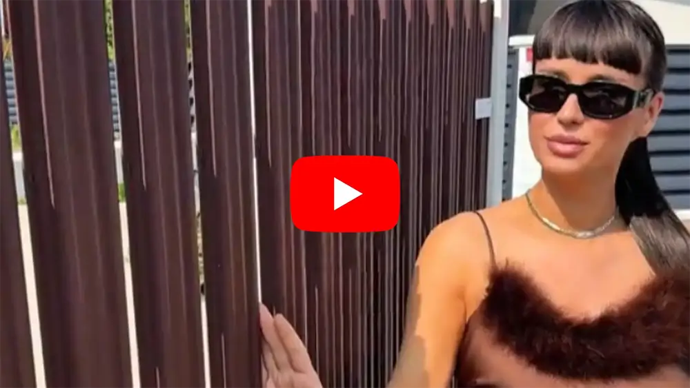 y115 vertical, finisaj Fresco Duo, culoare maro ciocolatiu - RAL 8017