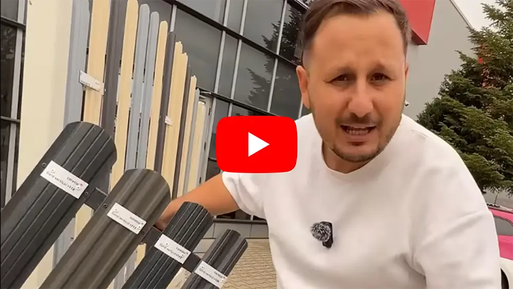 y112 vertical, finisaj Briliant Duo, culoare gri antracit - RAL 7016