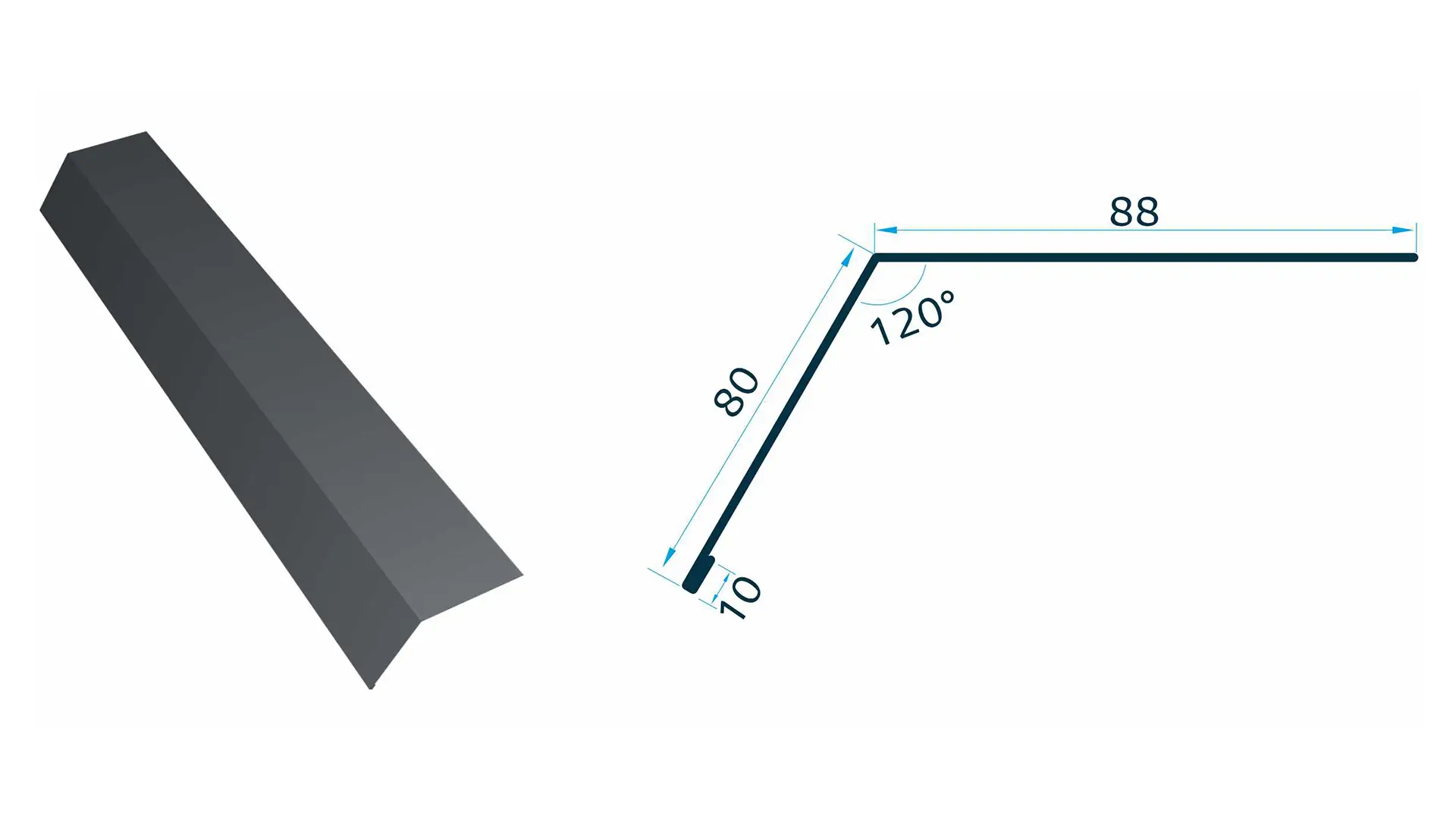 Șort streașină 2m ABK