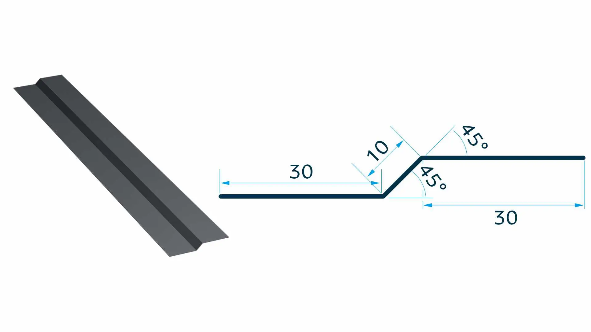 Element îmbinare suprapunere Canto 2m