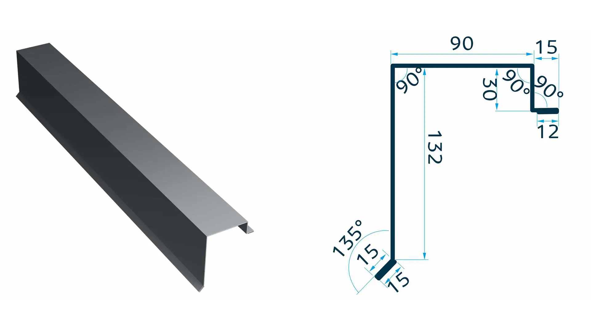 Bordură Fronton Canto 2m