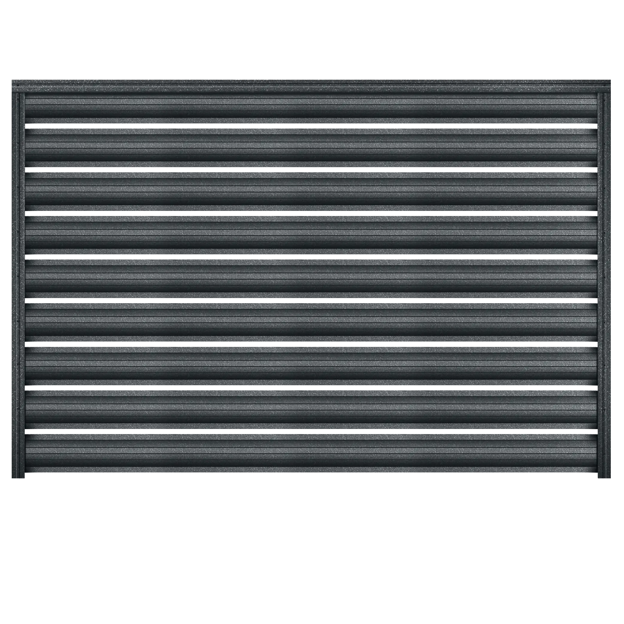 Gard orizontal tip șipcă y118 Caretta – Finisaj Briliant Duo RAL 7016 Gard orizontal tip șipcă y118 Caretta - Finisaj Briliant Duo RAL 7016