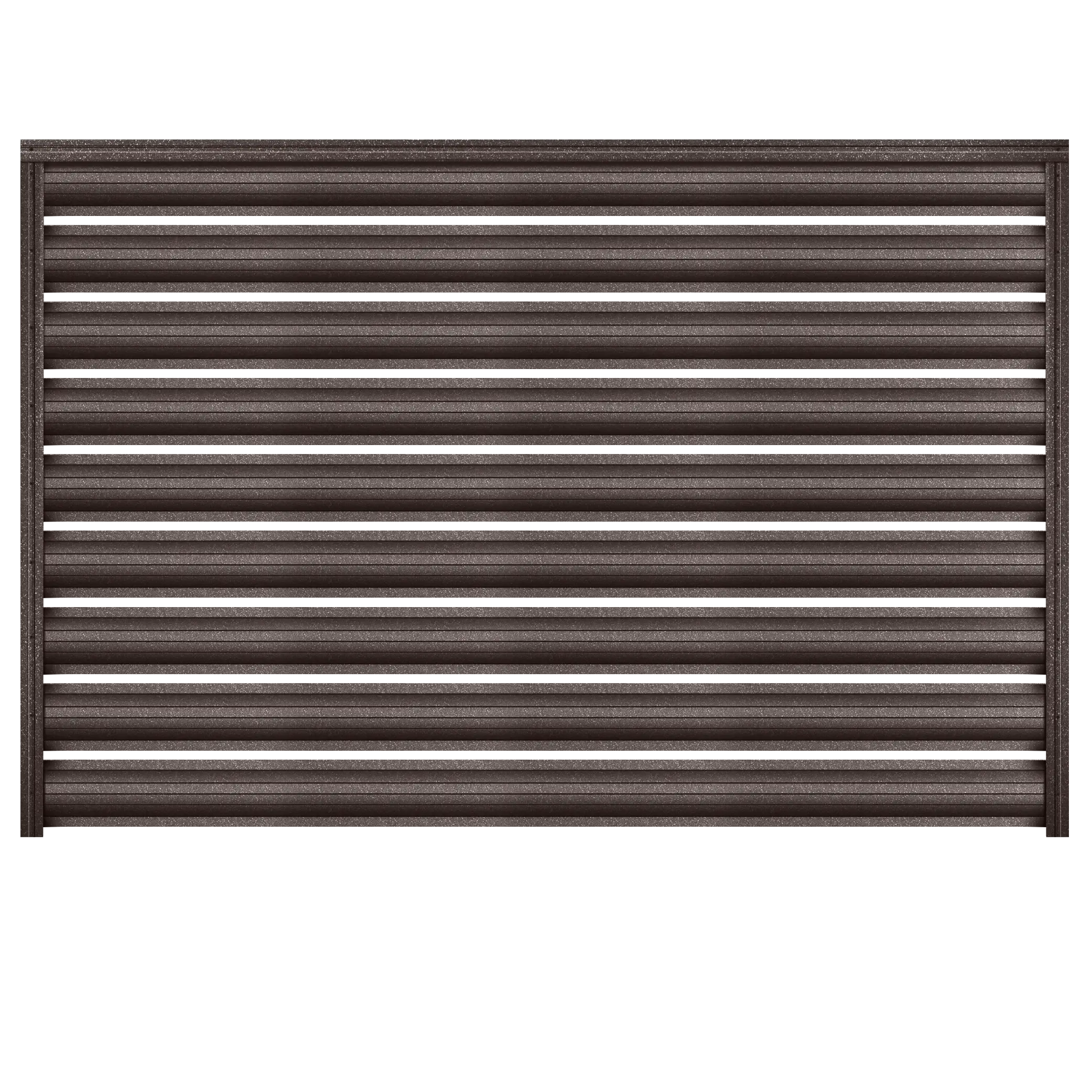 Gard orizontal tip șipcă y118 Caretta – Finisaj Briliant Duo RAL 8019 Gard orizontal tip șipcă y118 Caretta - Finisaj Briliant Duo RAL 8019