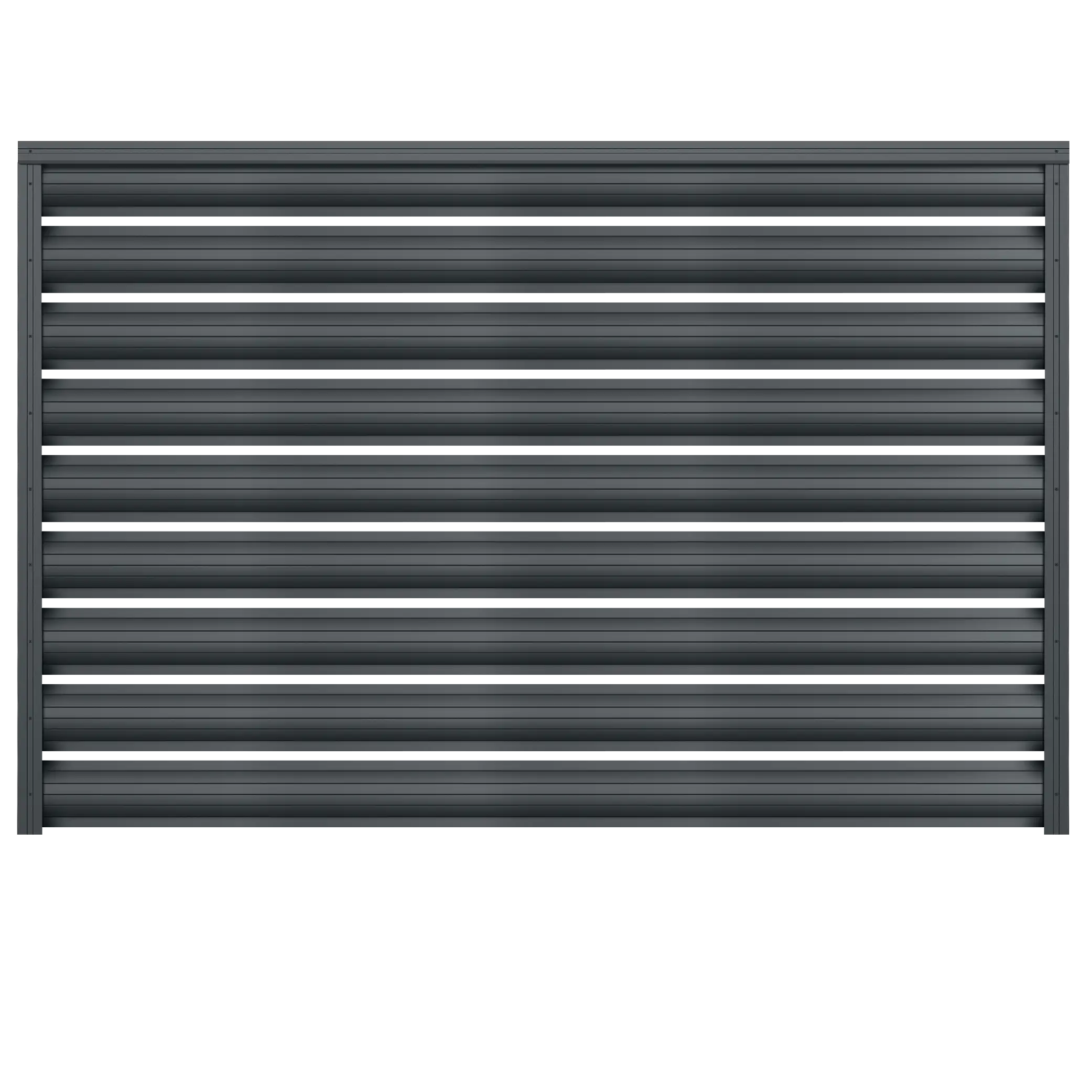 Gard orizontal tip șipcă y118 Caretta – Finisaj Fresco Duo RAL 7016 Gard orizontal tip șipcă y118 Caretta - Finisaj Fresco Duo RAL 7016