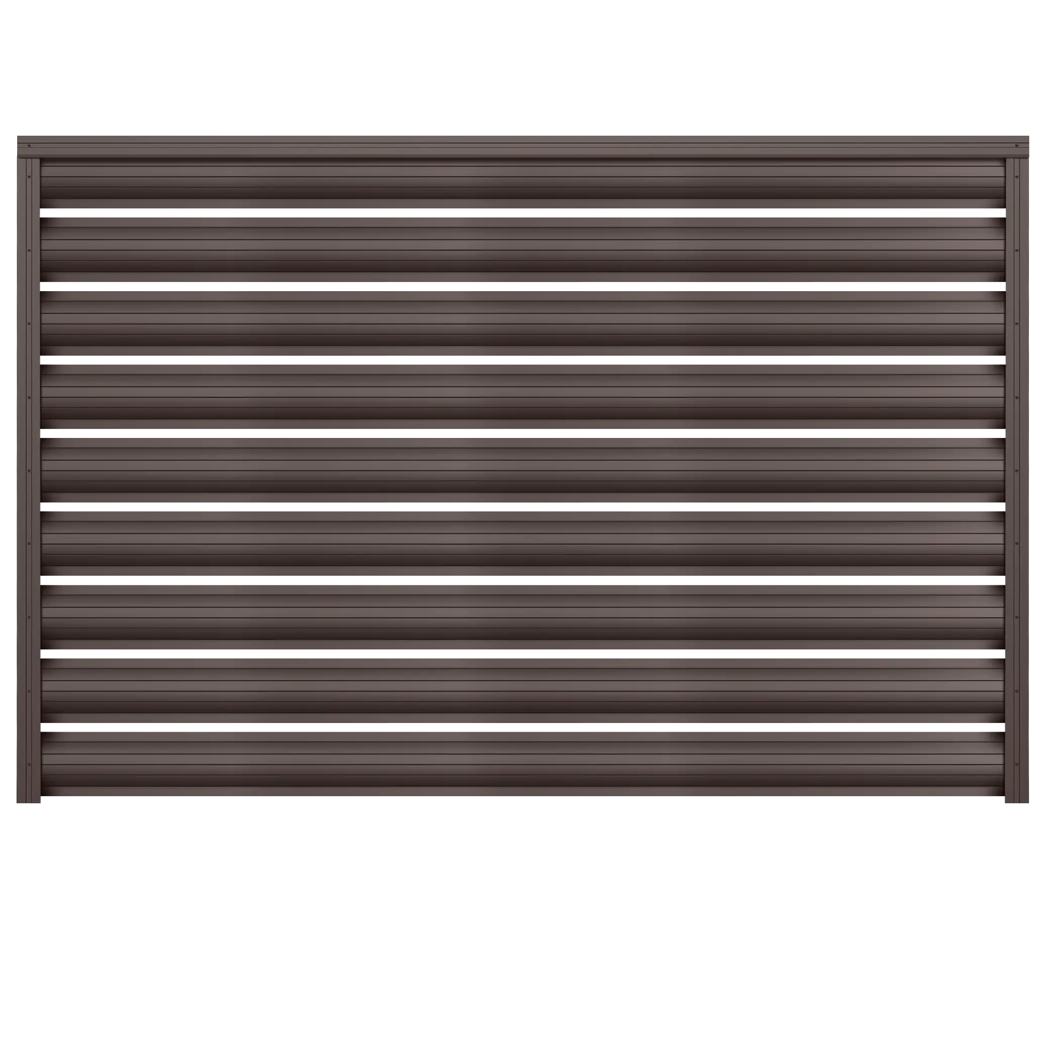 Gard orizontal tip șipcă y118 Caretta – Finisaj Fresco Duo RAL 8019 Gard orizontal tip șipcă y118 Caretta - Finisaj Fresco Duo RAL 8019