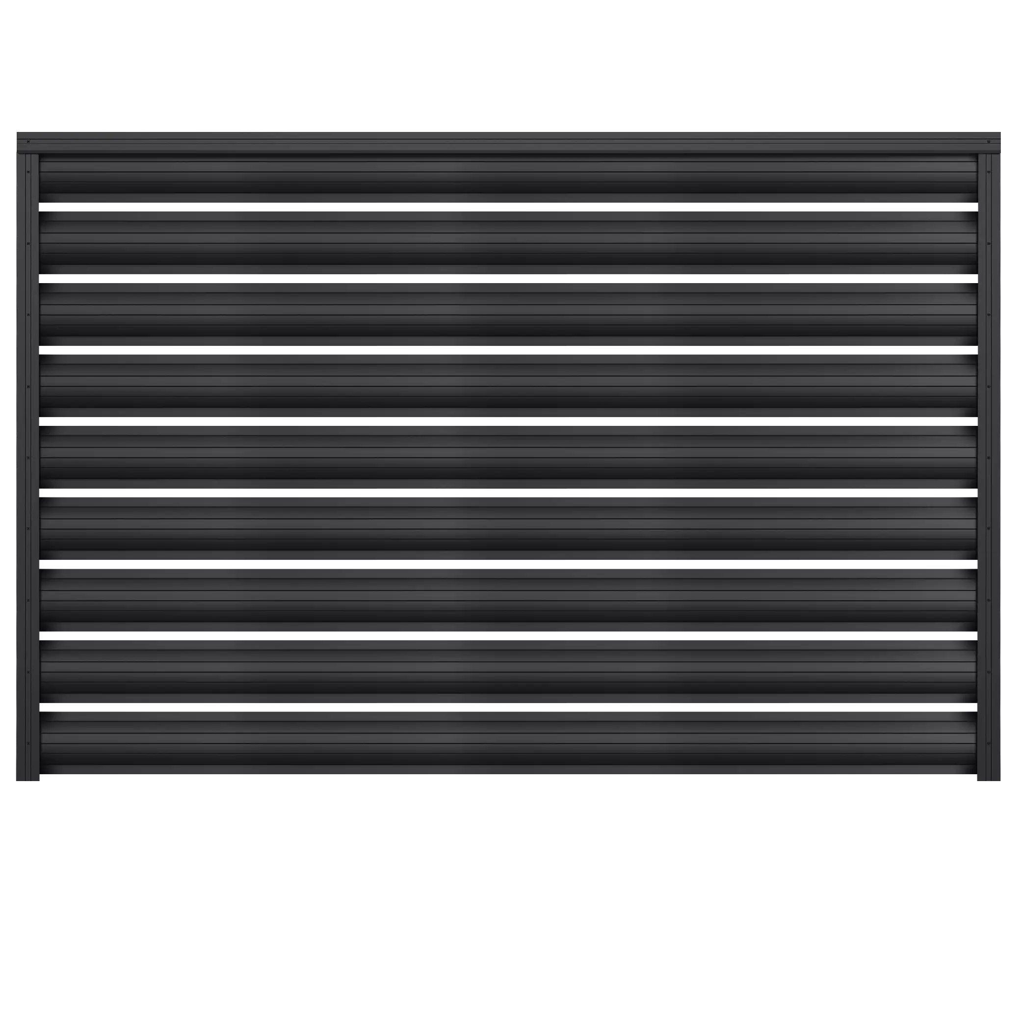 Gard orizontal tip șipcă y118 Caretta – Finisaj Fresco Duo RAL 9005 Gard orizontal tip șipcă y118 Caretta - Finisaj Fresco Duo RAL 9005